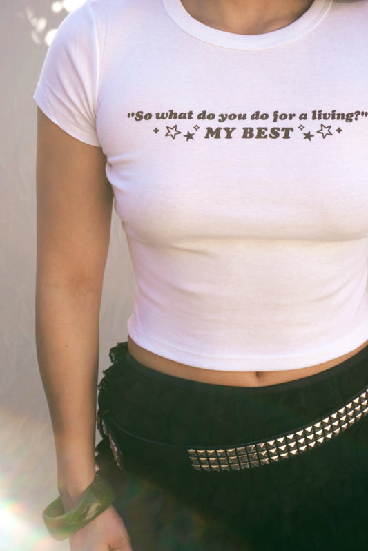 DOING MY BEST BABY TEE