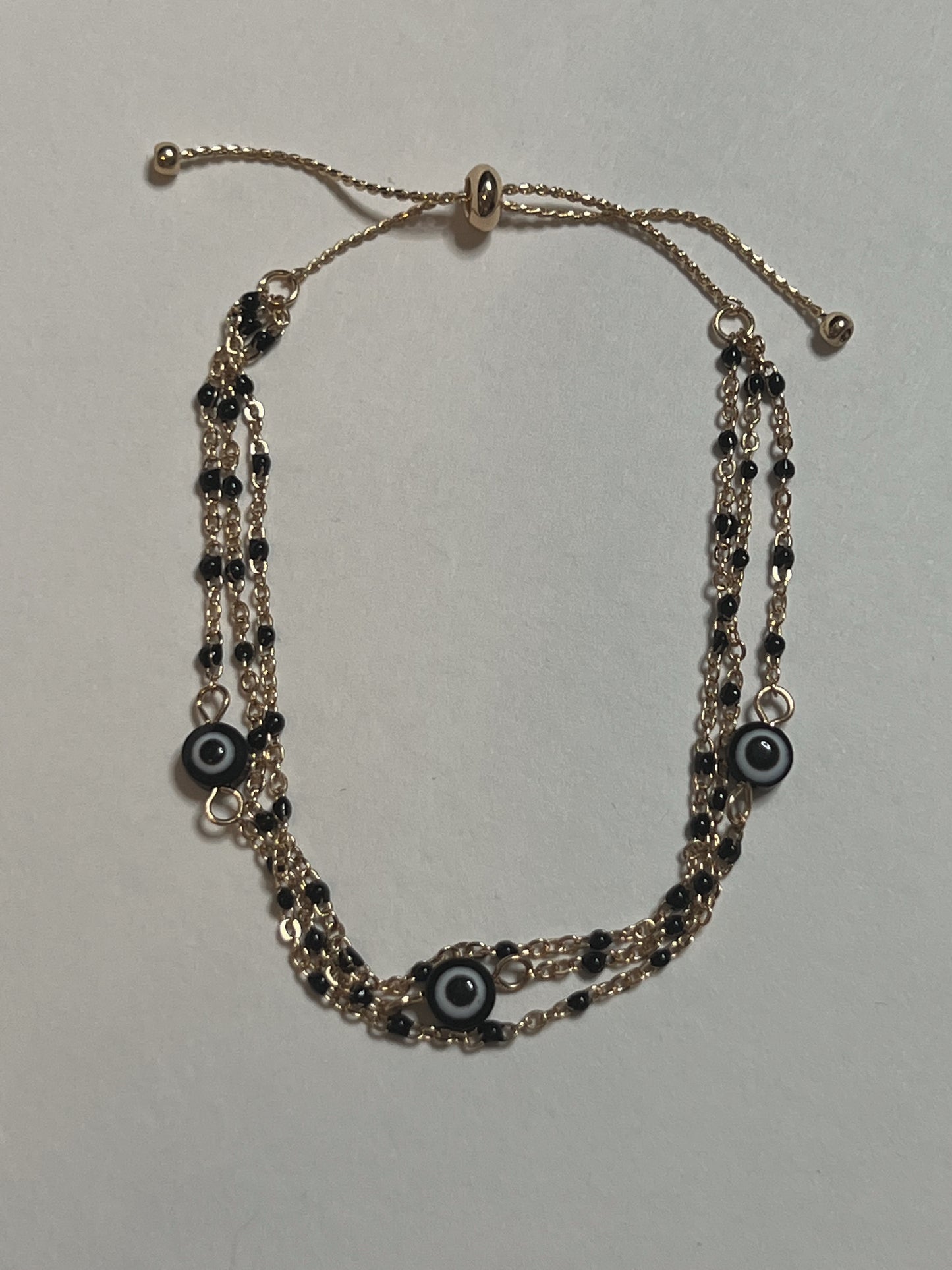 BLACK EVIL EYE BRACELET