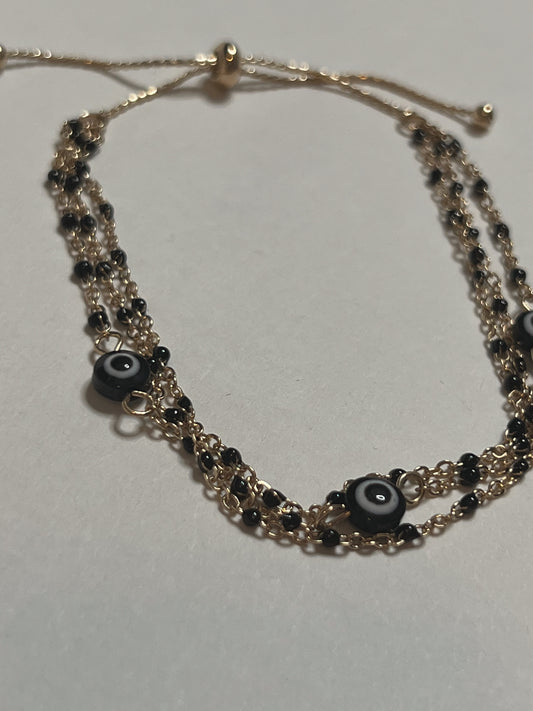 BLACK EVIL EYE BRACELET